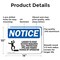 Signmission Ladder To Roof Access Requires OSHA Notice Sign, Aluminum, 14in W x 10in L, 2PK OS-2PACK-NS-A-1014-L-13950 - alternate 4